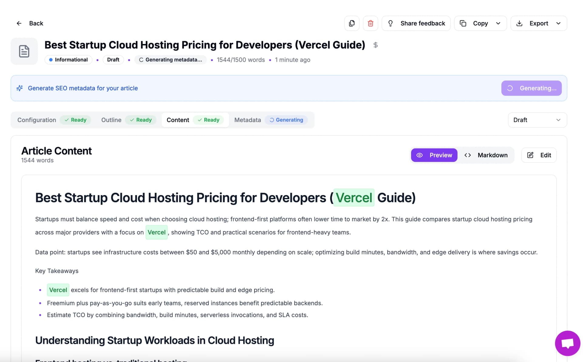 Strategy Module Dashboard